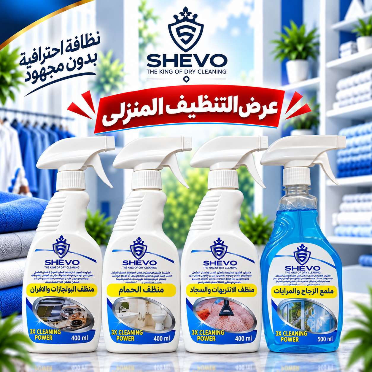 عرض التنظيف المنزلي